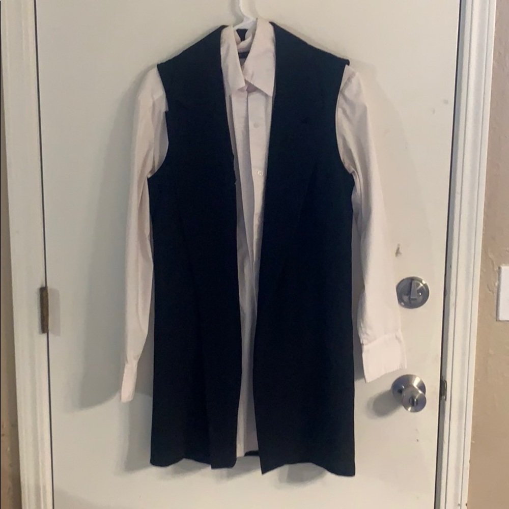 Black and White Dress Top